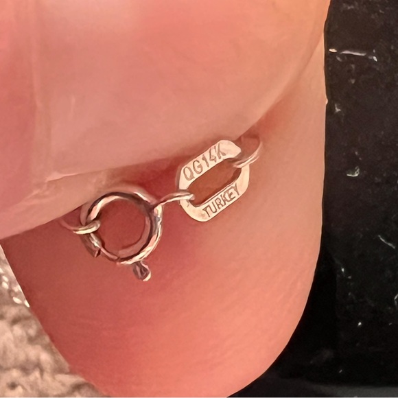 Black Diamond Circle pendant Necklace - Picture 8 of 9